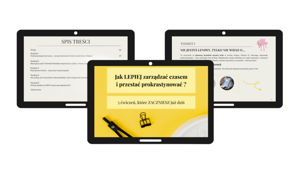 Ebook jak lepiej zarządzać czasem wizualizacja na tablet Ebook jak lepiej zarządzać czasem wizualizacja na tablet